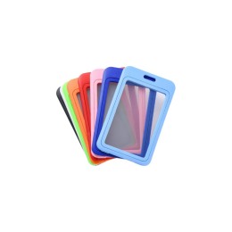 【Double-Sided Transparent PP Color ID Card Holders】 | Multi-Color Options | Workplace ID Badge Holders | Fashion Hard Plastic ID Card Cases | ID Card Holder Supply SKAC058 【Double-Sided Transparent PP Color ID Card Holders】 | Multi-Color Options | Workplace ID Badge Holders | Fashion Hard Plastic ID Card Cases | ID Card Holder Supply SKAC058